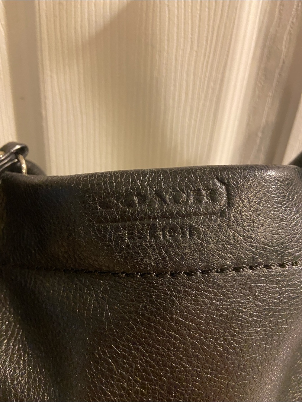 Coach Black Leather Shoulder Carly Hobo with Silver Hardware - Picture 2 of 11